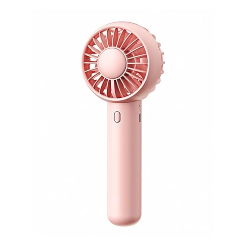 SBZIOJHDR tragbarer Ventilator, Mini Tragbarer Ventilator Handheld USB Ladeventilator Kühlung Elektrischer Ventilator 3 Geschwindigkeitseinstellung Leistungsstarke Outdoor-Reise(Pink) von SBZIOJHDR