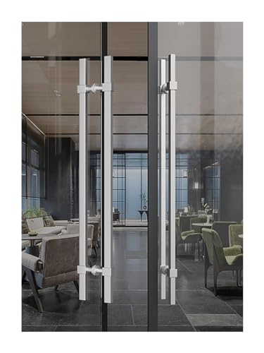 SBZIOJHDR tragbarer Ventilator, Push-Pull-Türgriffe aus verdicktem Edelstahl for Metalltüren, Glastüren, gehärtete Türen, Holztüren, modern und einfach(White,Length120CM) von SBZIOJHDR