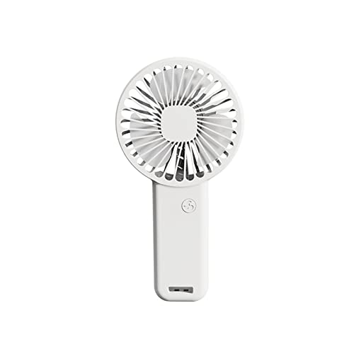SBZIOJHDR tragbarer Ventilator, Tragbarer, über USB aufladbarer Mini-Ventilator, Handventilatoren mit Basis, tragbarer Handventilator for den Sommer im Freien mit Telefonhalter(White) von SBZIOJHDR