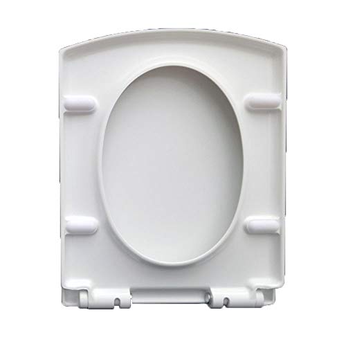 Toilettensitz, Toilettensitz Universal-Toilettensitz Quadratischer Drop Mute Harnstoff-Formaldehyd-Harz Oben montierter Toilettendeckel,(47 * 37cm) von SBZIOJHDR