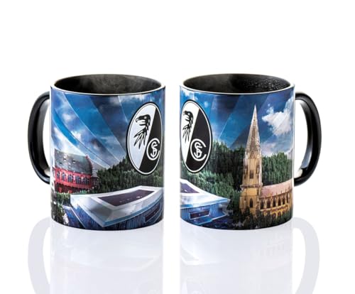 SC Freiburg Tasse Magic Skyline Kaffeetasse Kaffeebecher mug von SC Freiburg