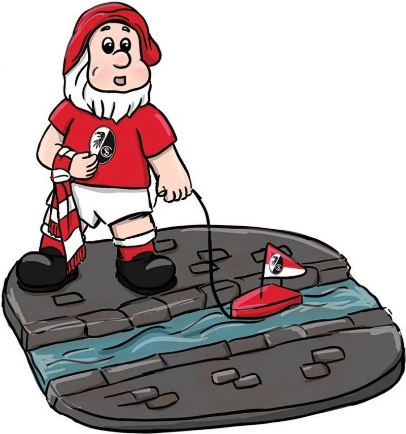 SC Freiburg Dekoobjekt Gartenzwerg Bächleboot von SC Freiburg