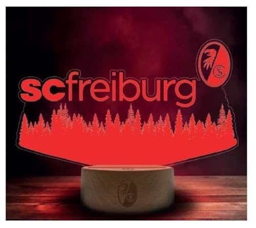 SC Freiburg LED Lampe Licht ** Holz Skyline ** von SC Freiburg