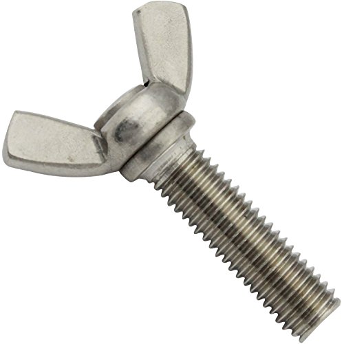 Flügelschrauben, amerik. Form (kantig) - M4x40 - (10 Stück) - ähnl. DIN 316 AF - Edelstahl A2 V2A - SC316 | SC-Normteile® von SC-Normteile