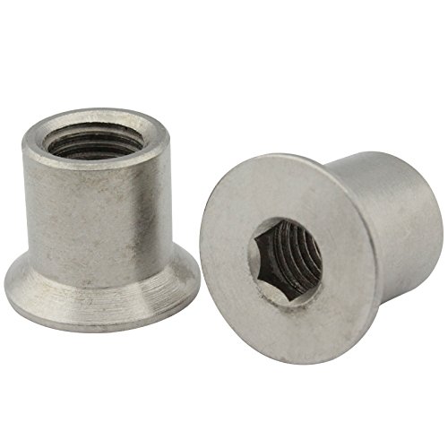 Hülsenmutter mit Senkkopf und Innensechskant (ISK) - Antrieb - M16x25 - (1 Stück) - aus rostfreiem Edelstahl A1 (VA) - NIRO - SC9062 | SC-Normteile® von SC-Normteile