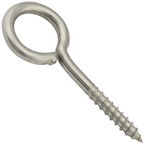Ösenschrauben mit Holzgewinde - 3,5 x 20 mm - (10 Stück) - Ringschrauben - (Gewindelänge: 13 mm) - aus Edelstahl A2 V2A - SC9079 | SC-Normteile® von SC-Normteile