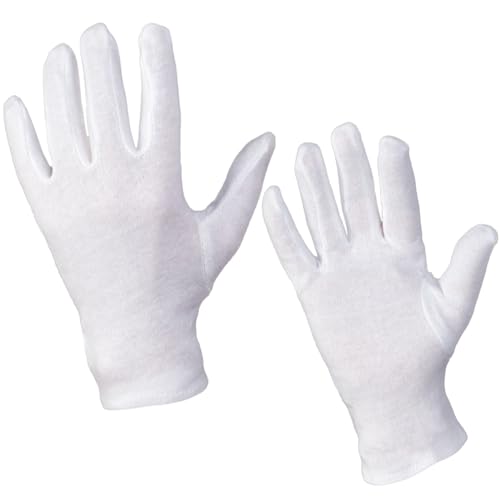 SC-Normteile Trikot-Handschuhe - Baumwollhandschuhe - (12 Paar) Größe 11 (XXL) - weiss - CAT 1-100% Baumwolle - SC0300 von SC-Normteile