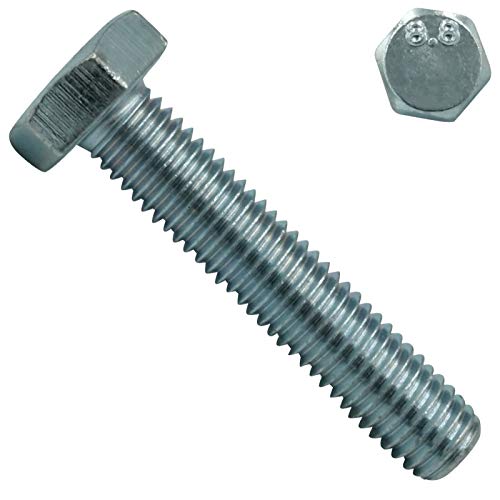 Sechskantschrauben mit Vollgewinde 8.8 - M12x120 mm - 10 Stück - DIN 933 / ISO 4017 - Stahl galv. verzinkt - SC933 von SC-Normteile