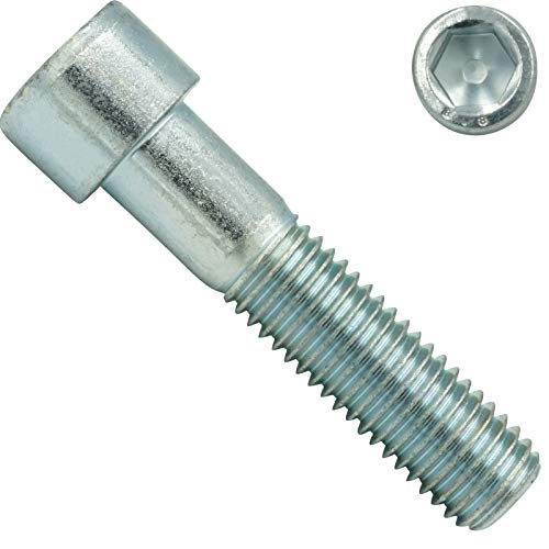 Zylinderschrauben mit ISK - M10x50 mm - 5 Stück - DIN 912 / ISO 4762 - Stahl galv. verzinkt 8.8 - SC912 Zylinderschrauben mit ISK - M10x50 mm - 5 Stück - DIN 912 / ISO 4762 - Stahl galv. verzinkt 8.8 - SC912 von SC-Normteile