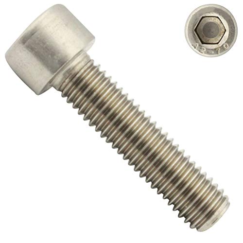 Zylinderschrauben mit Innensechskant - M4x14 - (25 Stück) - DIN 912 (ISO 4762) - Vollgewinde - Zylinderkopfschrauben - aus rostfreiem Edelstahl A2 V2A - SC912 von SC-Normteile