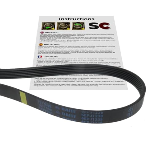 SC Solocorreas 6EPJ 1238 Waschmaschinenriemen von SC Solocorreas