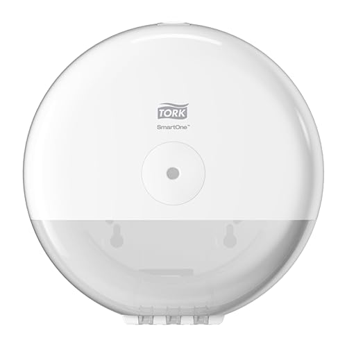Tork SmartOne® Mini Spender für Toilettenpapier Weiß T9, Elevation Linie, 681000 Tork SmartOne® Mini Spender für Toilettenpapier Weiß T9, Elevation Linie, 681000 von Tork