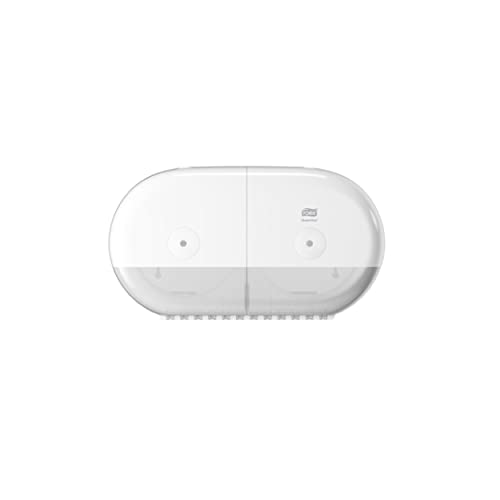 Tork SmartOne® Mini Doppelrollenspender für Toilettenpapier Weiß T9, Hohe Kapazität, Elevation Linie, 682000 Tork SmartOne® Mini Doppelrollenspender für Toilettenpapier Weiß T9, Hohe Kapazität, Elevation Linie, 682000 von Tork