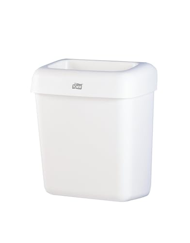 Tork Abfalleimer 20L - Toiletteneimer für Badezimmer - Montage an Wänden oder Waschraumböden - Kompaktes und praktisches Design - 43 x 32,2 x 20,5 cm - Weiß Tork Abfalleimer 20L - Toiletteneimer für Badezimmer - Montage an Wänden oder Waschraumböden - Kompaktes und praktisches Design - 43 x 32,2 x 20,5 cm - Weiß von Tork