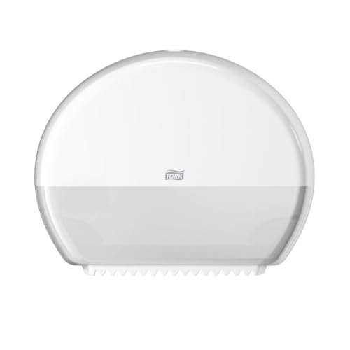 Tork Spender für Mini-Jumbo-Toilettenpapier Weiß T2, geschlossen, Elevation Linie, 555000 Tork Spender für Mini-Jumbo-Toilettenpapier Weiß T2, geschlossen, Elevation Linie, 555000 von Tork