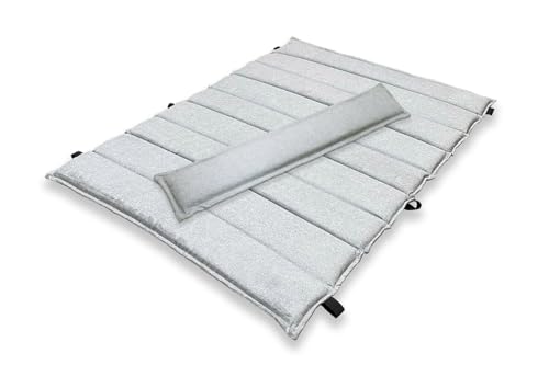 SCALANT - Auflage mit Kissen fürs Waldsofa Classic/Premium/Swing in Hellgrau. Schnelle Befestigung und Wasserabweisend von SCALANT