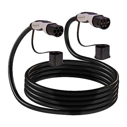 SCAME - Elektroauto-Ladekabel – Anschluss dreiphasig Kabel Typ 2 zu Typ 2 – 22 Kilowatt – 32 Ampere – Länge 5 Meter von Scame