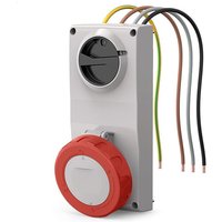 Scame - proxima verriegelte steckdose 3p+e 16a rot - 407.1686 von SCAME