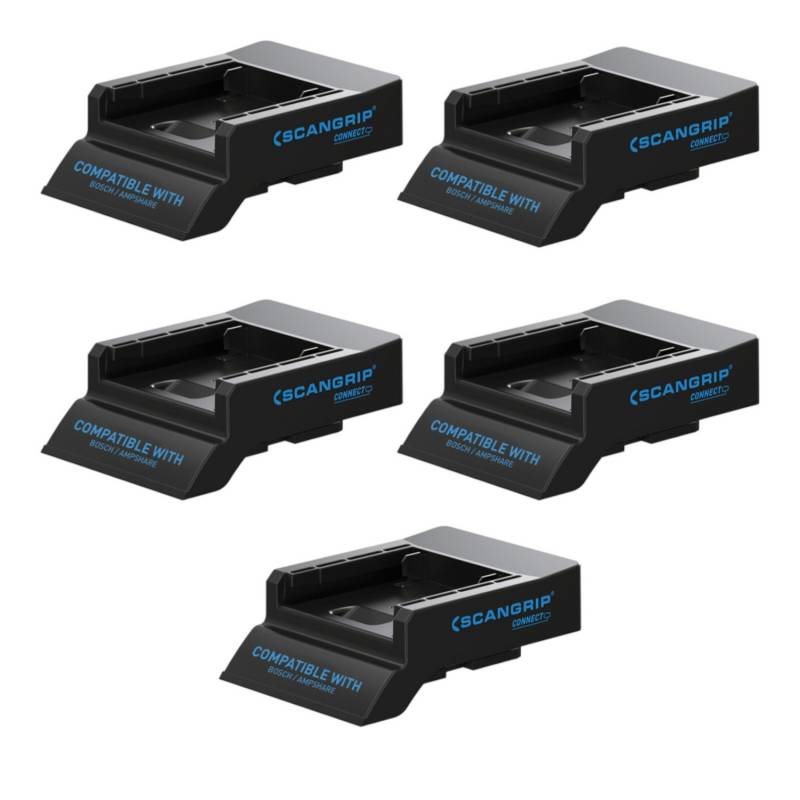 Scangrip Akku Adapter Smart Connector Bosch Ampshare Akkupack 5 Stück B-Ware von SCANGRIP