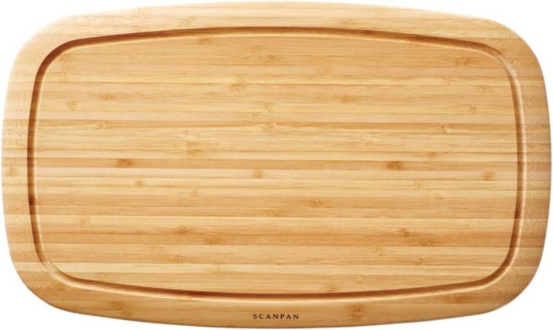 SCANPAN Tranchierbrett Scanpan Bambus Tranchierbrett mit Saftrinne-Classic, 50x30 cm, Holz von SCANPAN