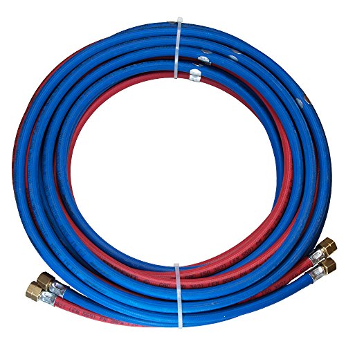 SCAPP Autogenschlauch (mitteldick) 13/13 Acetylen/Sauerstoff, mit 1 Schlauchschelle je lfm., Länge 10 Meter (andere Längen auswählbar) von SCAPP