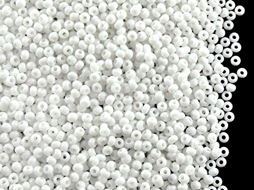 20gr Tschechische Glas Rocailles Preciosa 11/0, Kreideweiß 20gr Tschechische Glas Rocailles Preciosa 11/0, Kreideweiß von SCARA BEADS GET INSPIRED