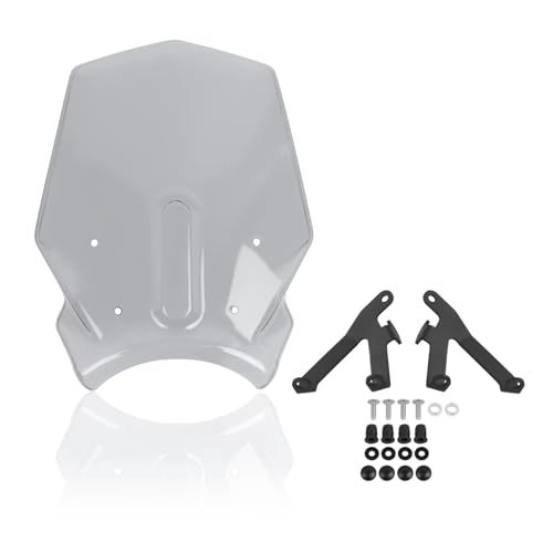 Für CB650R CB 650R CB 650 R 2024-2025 Motorrad Windschild Deflektor Visier Bildschirm Motorrad Windschutzscheibe(Dunkelgrau) von SCARXUSV