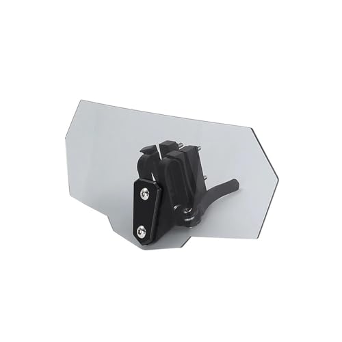 Für CBR 125R X4 NC700 S X VFR 1200 XL1000 X-ADV 750 Motorrad Windschutzscheibenverlängerung Luftabweiser Motorrad Windschutzscheibe(Gray Black Bracket) von SCARXUSV