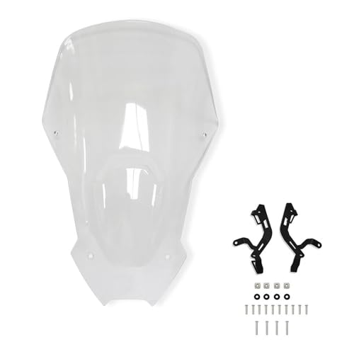 Für CRF1100L Für Afrika Twin 1100 Für Abenteuer Für Sport 2020-2021 CRF 1100L Motorrad Windschutzscheibe Motorrad Windschutzscheibe(1 Satz Grau) von SCARXUSV