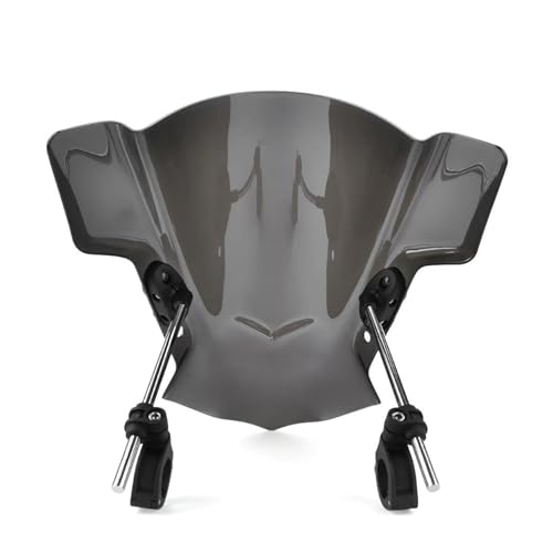 Für ER-6N Z1000 Z750 Z750R ZR1100 ZR7S Motorrad Windschild Motorrad Windschutzscheibe(Schwarz) von SCARXUSV
