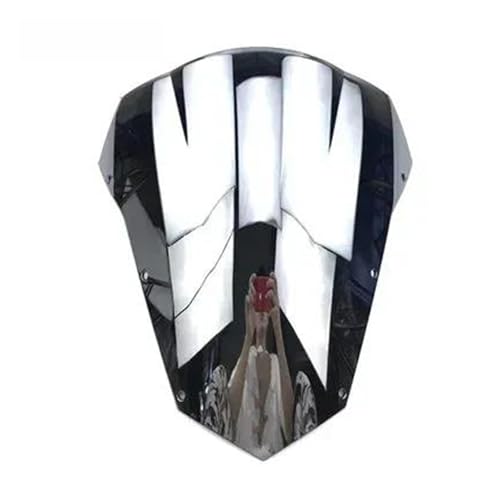 Für FZ6 S2 600 FZ-6 FZS600 Für Fazer FZ 6 2007-2010 Motorrad Windschild Motorrad Windschutzscheibe(Chrom) von SCARXUSV