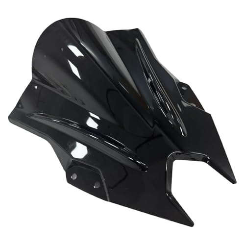 Für Ninja 500 SE 2024-2025 Für Ninja500 Motorrad Windschutzscheibenverkleidung Motorrad Windschutzscheibe(Schwarz) von SCARXUSV