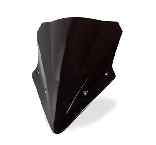 Für Ninja 650 ER6F 2017-2019 Motorrad Racing Windschutzscheibe Windschotter Motorrad Windschutzscheibe(Schwarz) von SCARXUSV