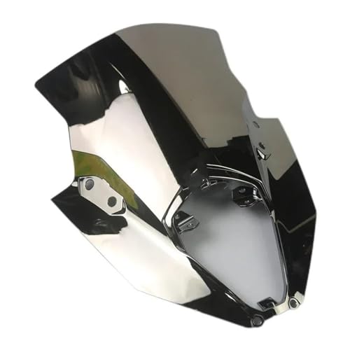 Für Ninja 650 EX650 ER-6F ER6F 2020-2024 ER 6F Motorrad Windschild Motorrad Windschutzscheibe(SILBER) von SCARXUSV