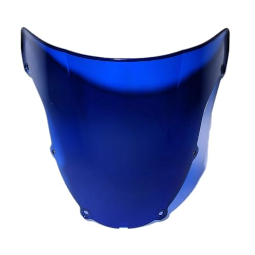 Für Ninja ZX6R 636 2003-2004 Motorrad Windschutzscheibe Deflektor Protektor Motorrad Windschutzscheibe(BLAU) von SCARXUSV