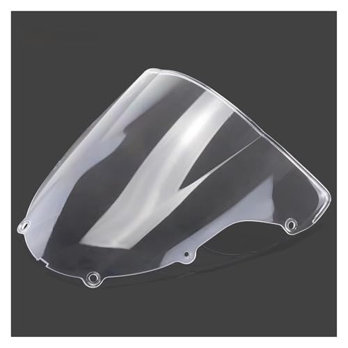 Für Ninja ZX6R 636 2003-2004 Motorrad Windschutzscheibe Deflektor Protektor Motorrad Windschutzscheibe(Weiß) von SCARXUSV