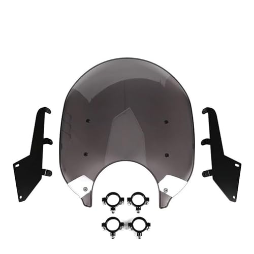 Für Rebel CMX 300 CM 500 CMX300 CMX500 2017-2023 Motorrad Windschotter Windschild Motorrad Windschutzscheibe(Smo-ky Grey) von SCARXUSV