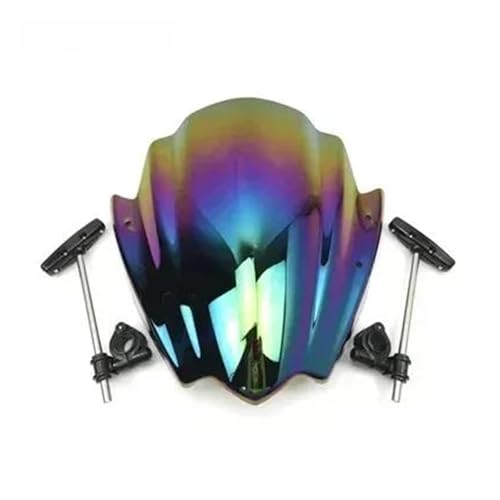 Für Suzuki GSR750 GSR600 GSR400 GSR 400 600 750 Motorrad Verstellbare Windschutzscheibe Motorrad Windschutzscheibe(Iridium) von SCARXUSV