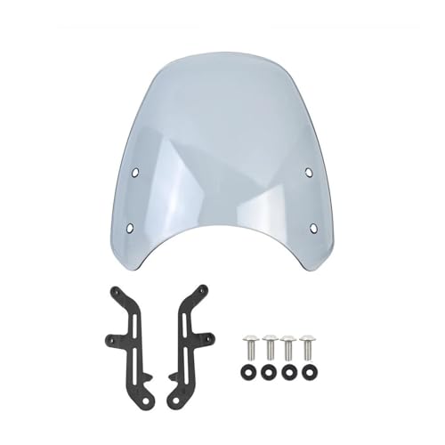 Für Triumph Für Bonneville T100 T120 2016-2020 Motorrad Windschutzscheibe Front Air Windschotter Bildschirm Schild Motorrad Windschutzscheibe(Smo-ke 1) von SCARXUSV