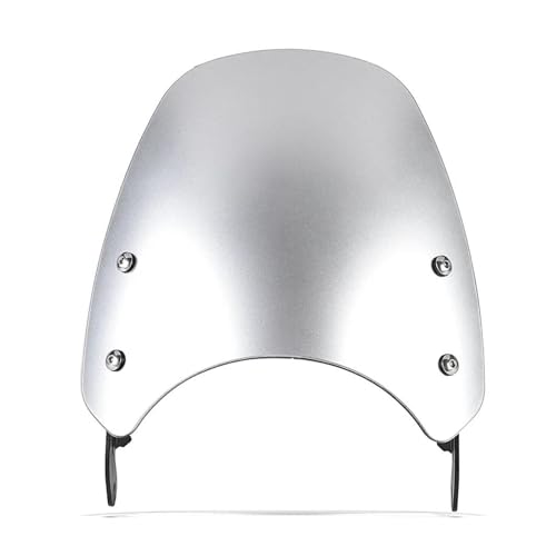 Für Triumph Für Thruxton 900 Für Bonneville T100 T120 Motorrad Windschutzscheibenverkleidung Windschotter Motorrad Windschutzscheibe(SILBER) von SCARXUSV
