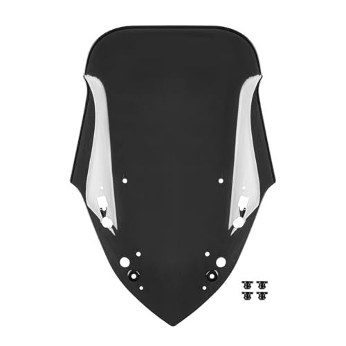 Für X-max 300 2017-2022 Motorrad Deflektor Windschutzscheibe Motorrad Windschutzscheibe(Schwarz) von SCARXUSV