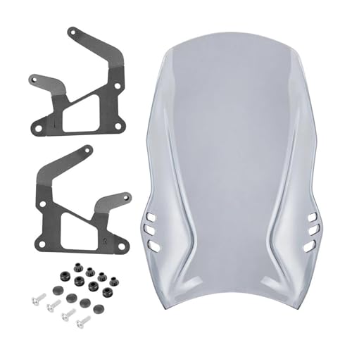 Für XSR 900 2022-2024 Motorrad Sport Windschild Windschotter Bildschirm Motorrad Windschutzscheibe(Smo-ke 1) von SCARXUSV
