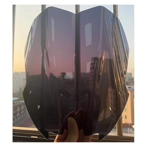 Für Yamaha MT-09 2024 MT 09 Verlängerte Frontscheibe Motorrad Motorrad Windschutzscheibe(Transparently Black) von SCARXUSV