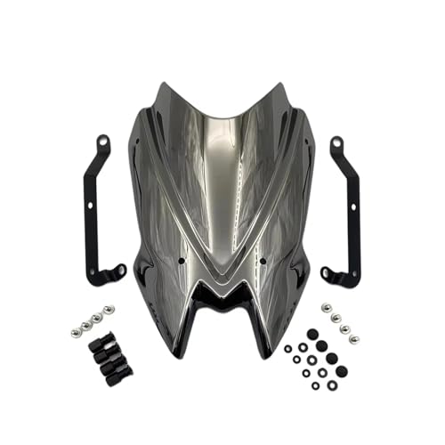 Für Z650 Z900 2020-2021 Motorrad Windschutzscheibenabdeckungen Deflektor Motorrad Windschutzscheibe(Chrom) von SCARXUSV