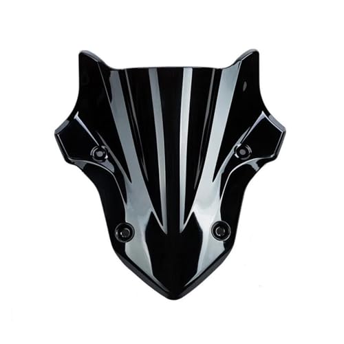 Für Z900 2017-2019 Frontscheibe Windschutzscheibe Windschutzscheibe Deflektor Motorrad Windschutzscheibe(Schwarz) von SCARXUSV