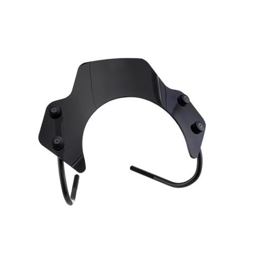 Motorrad Frontscheibe Für Vespa GTS300 GTS Für Super 125-300cc 300 GTS250 GTS125 2023 Motorrad Windschutzscheibe(Schwarz) von SCARXUSV