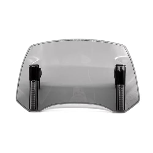 Motorrad Verlängerung Windschutzscheibe Spoiler Für Nijia 400 Z900 Z1000 Er6f Motorrad Windschutzscheibe(GRAU) von SCARXUSV
