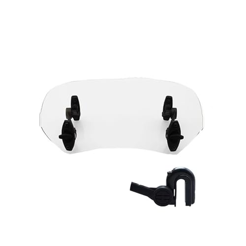Motorrad Windschild Für MT07 MT09 MT10 R1 R3 FZ6 XMAX XJ6 XJR1300 FZ 6 Für Fun 900 Motorrad Windschutzscheibe(A Small Transparent) von SCARXUSV