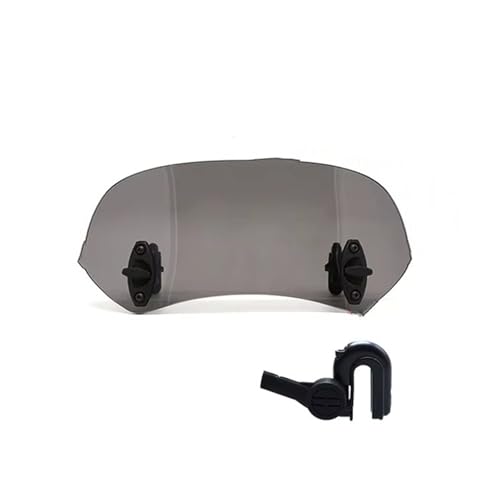 Motorrad Windschild Für Yamaha MT07 MT09 MT10 R1 R3 FZ6 XMAX XJ6 XJR1300 FZ 6 Motorrad Windschutzscheibe(Smoked) von SCARXUSV