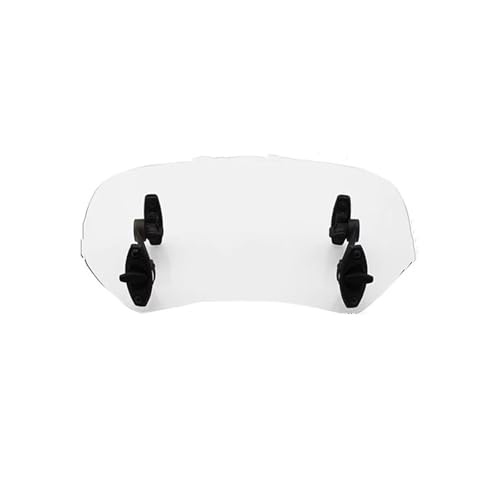 Motorrad Windschild Verstellbarer Deflektor Für CBR 125R X4 NC700 S X VFR 1200/F XL 1000 Für Forza 125 Cbf600s Motorrad Windschutzscheibe(TRANSPARENT) von SCARXUSV
